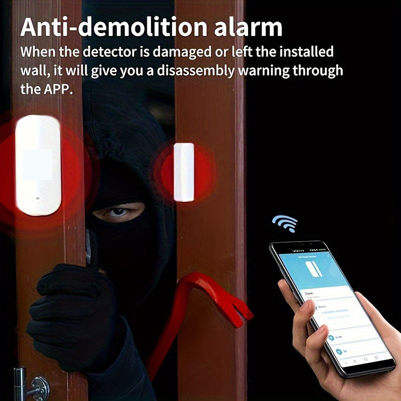 Stop Break-Ins Instantly – Smart Door Sensor Alarm with Real-Time Alerts