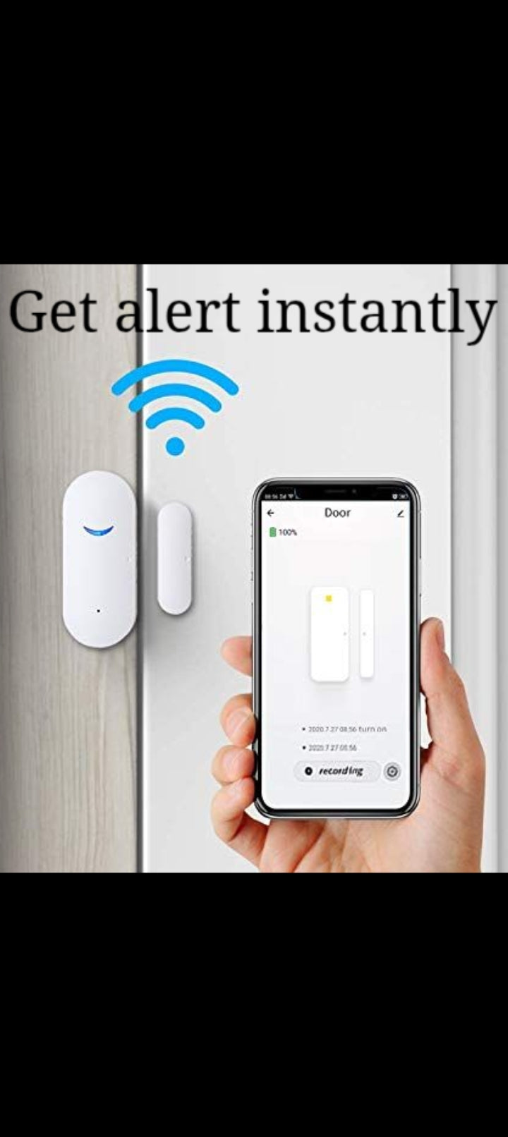 Stop Break-Ins Instantly – Smart Door Sensor Alarm with Real-Time Alerts
